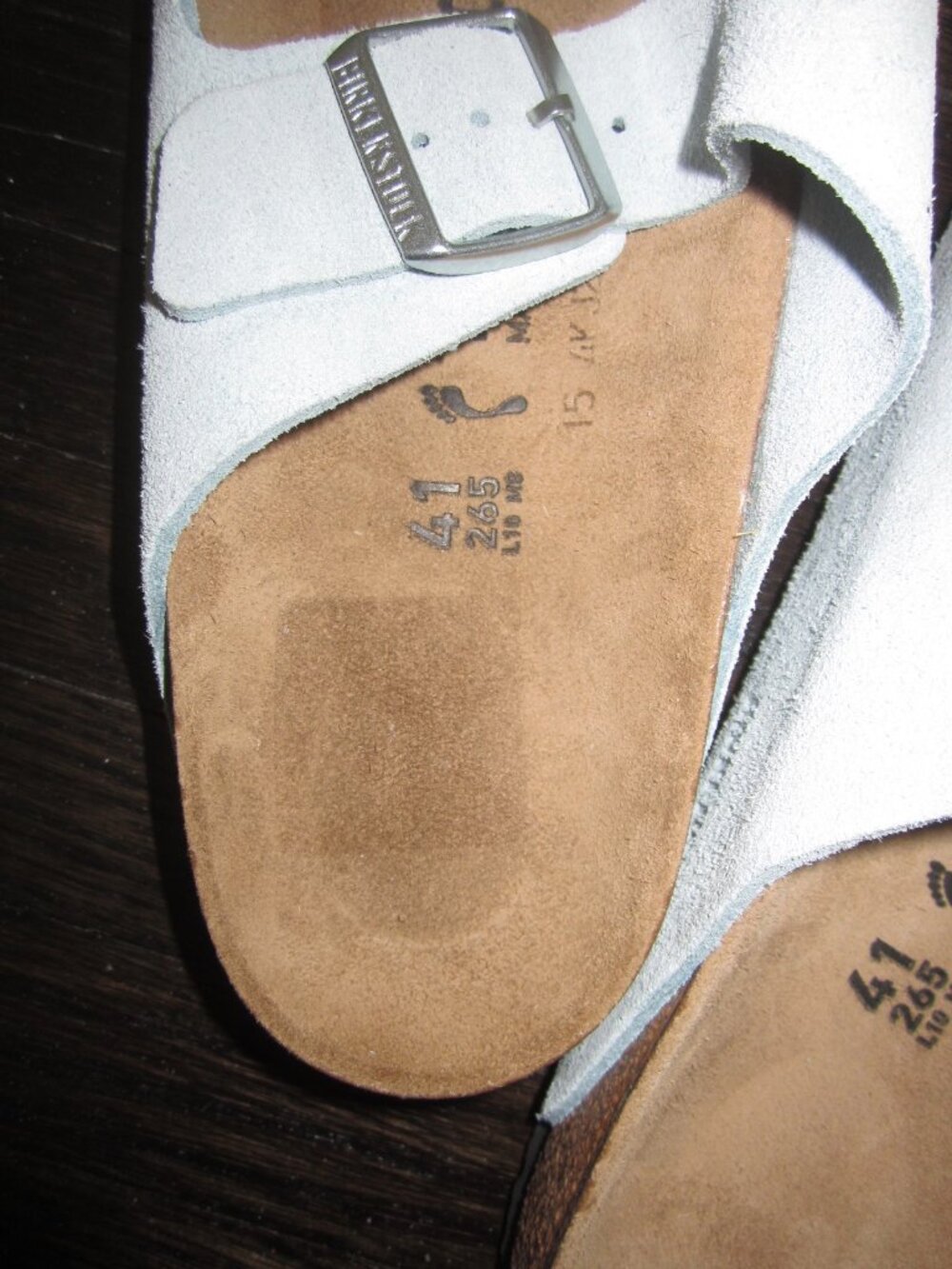 BIRKENSTOCK ARIZONA Suede Sandal Shoes Size 41 - Picture 12 of 12